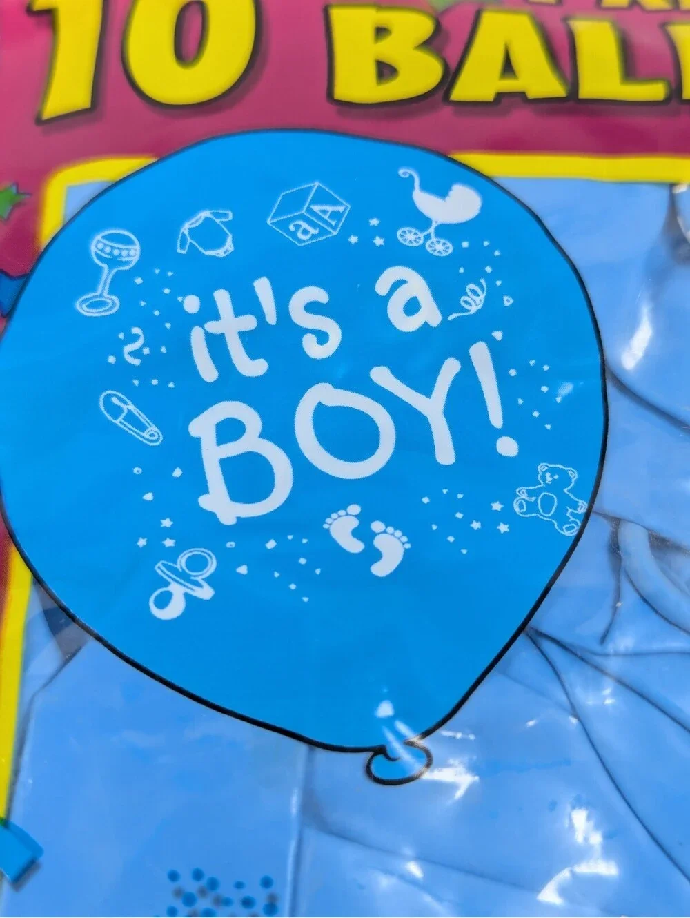 12 inch - Blue Latex Balloons - Its a Boy! - Party Helium Balloons - 100 Pack